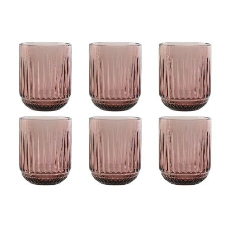 Set di Bicchieri Home ESPRIT Rosa Cristallo (6 Unità)