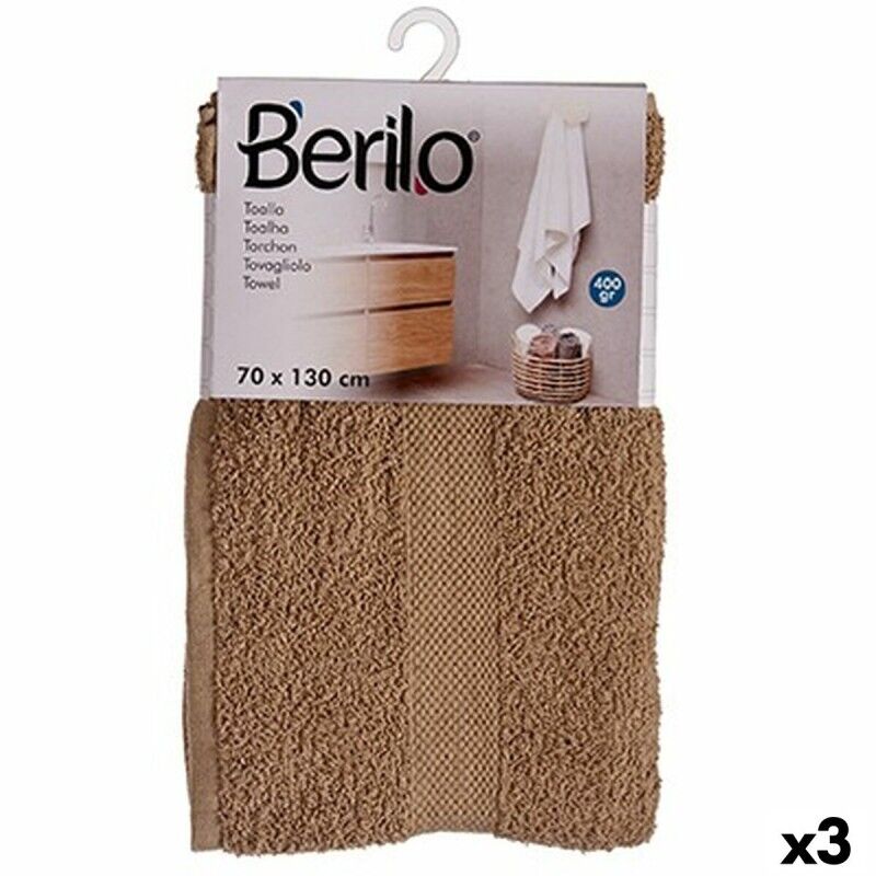 Telo da bagno Cammello 70 x 130 cm (3 Unità) Telo da bagno Cammello 70 x 130 cm (3 Unità)