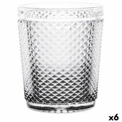 Bicchiere Vivalto P00409B/BHA6-A Trasparente Antracite Vetro Diamante 300 ml (6 Unità)