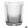 Bicchiere Vivalto P00409B/BHA6-A Trasparente Antracite Vetro Diamante 300 ml (6 Unità)