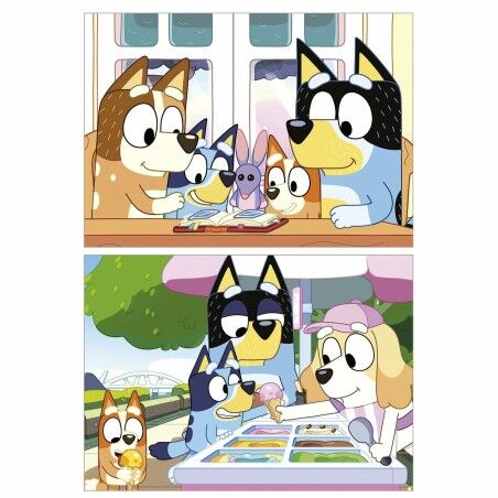 Set di 2 Puzzle Educa Bluey 48 Pezzi