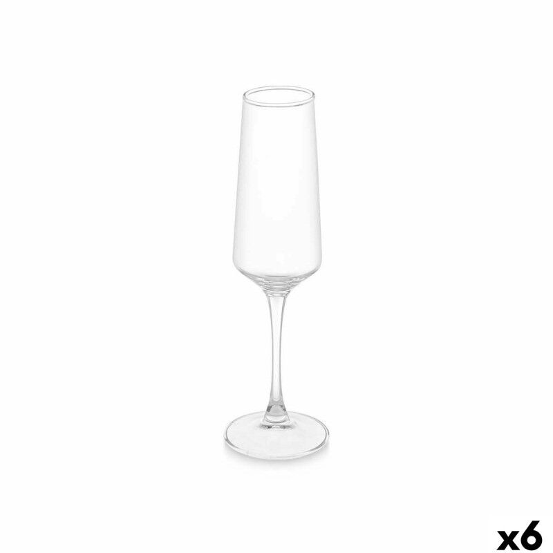 Calice da champagne Vivalto REJ6323/BHZ6 Trasparente Vetro 250 ml (6 Unità)