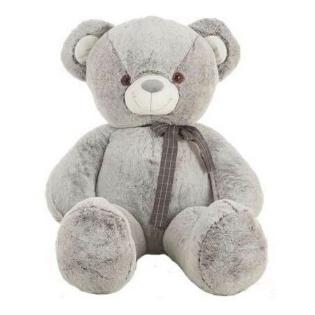 Orsetto di Peluche Grigio Rosa Poliestere Acrilico 75 cm