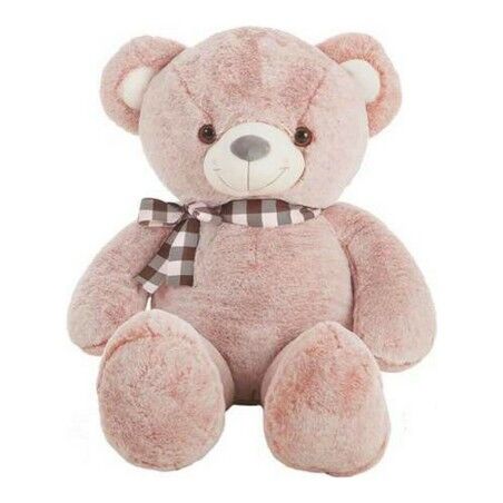 Orsetto di Peluche Grigio Rosa Poliestere Acrilico 75 cm