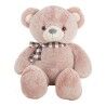 Orsetto di Peluche Grigio Rosa Poliestere Acrilico 75 cm