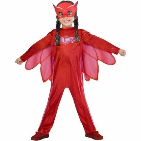 Costume per Bambini Pj Masks Owlette Rosso (3 Pezzi)