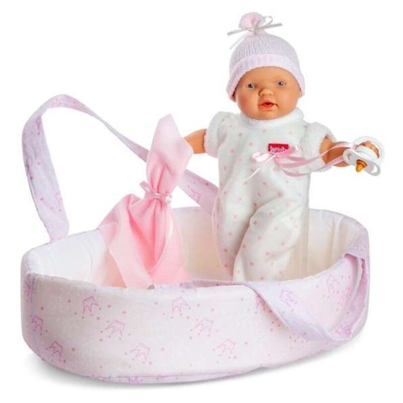 Bambolotto Neonato Berjuan 351 Canestro Rosa 28 cm (28 cm) Bambolotto Neonato Berjuan 351 Canestro Rosa 28 cm (28 cm)