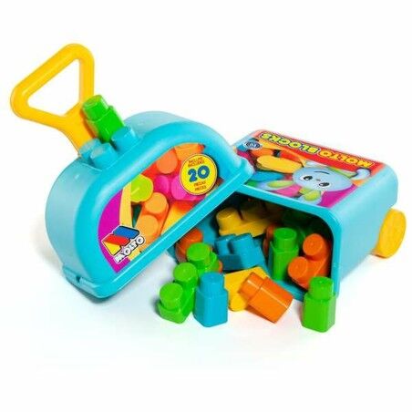 Gioco di Costruzioni con Blocchi Moltó 20 Pezzi Trolley