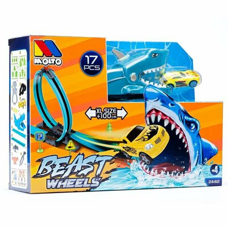 Pista da Corsa Moltó 107 cm Squalo 17 Pezzi Pista da Corsa Moltó 107 cm Squalo 17 Pezzi