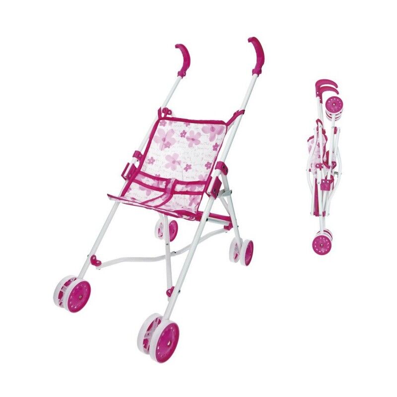 Carrozzina per Bambole Reig Pieghevole Rosa 25,5 x 41,5 x 55,5 cm Carrozzina per Bambole Reig Pieghevole Rosa 25,5 x 41,5 x 55,5 cm