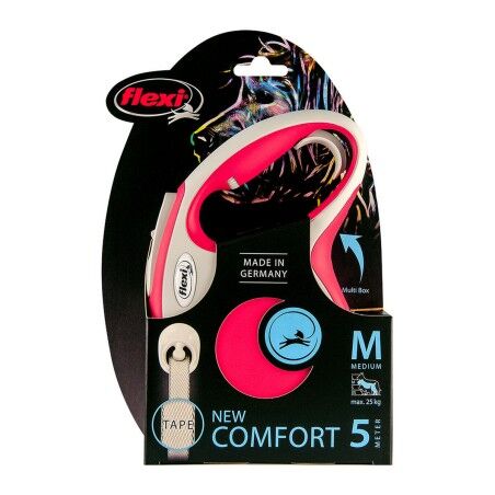 Guinzaglio per Cani Flexi NEW COMFORT 5 m Rosso Taglia S