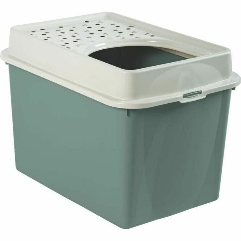 Lettiera per Gatti Rotho My Pet BERTY 57 x 40 x 33 cm Bianco/Verde Lettiera per Gatti Rotho My Pet BERTY 57 x 40 x 33 cm Bianco/Verde