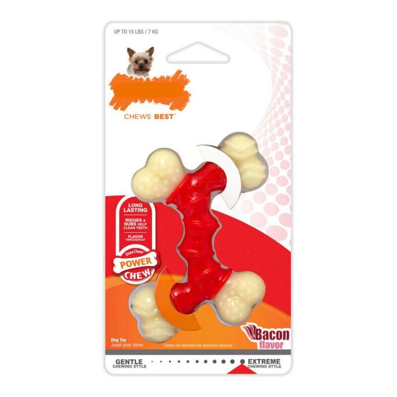Giocattolo da mordere per cani Nylabone Extreme Chew Doppia Bacon Nylon Termoplastico Taglia XS Giocattolo da mordere per cani Nylabone Extreme Chew Doppia Bacon Nylon Termoplastico Taglia XS