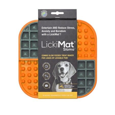 Ciotola per cani Lickimat Dog Slomo Orange polipropilene TPR