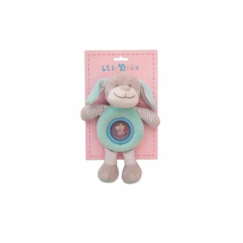 Peluche con Sonagli Cane Verde 25cm Peluche con Sonagli Cane Verde 25cm