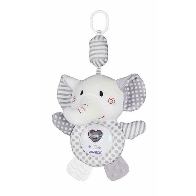Giocattolo pensile per Culla Elefante Cuore Musica Luci 35 cm Giocattolo pensile per Culla Elefante Cuore Musica Luci 35 cm