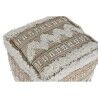 Poggiapiedi Home ESPRIT Bianco Marrone 59 x 59 x 59 cm