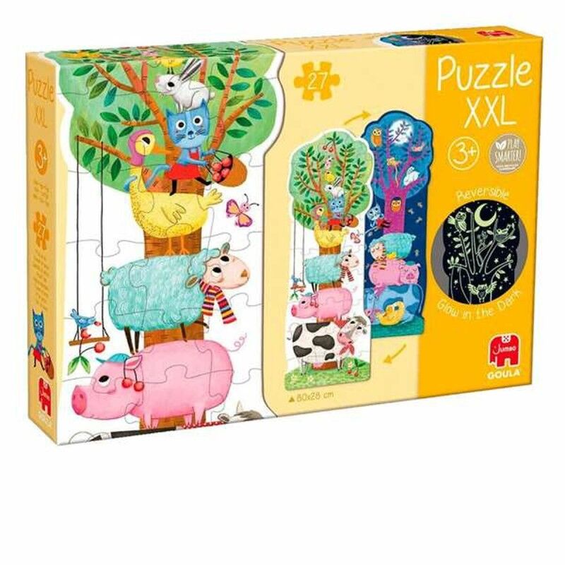 Puzzle Goula XXL Fosforescente Fattoria Reversibile 80 x 28 cm 27 Pezzi Puzzle Goula XXL Fosforescente Fattoria Reversibile 80 x 28 cm 27 Pezzi