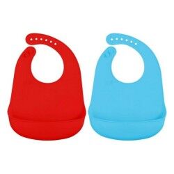 Bavaglino Silicone Azzurro