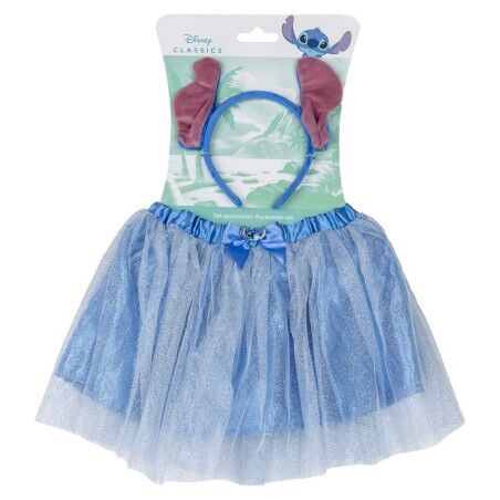 Costume per Bambini Stitch Azzurro Diadema Tutù 2 Pezzi