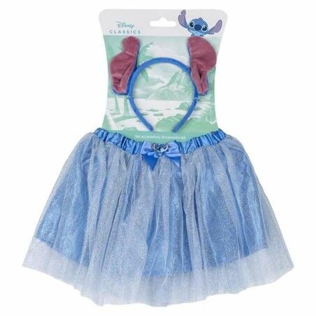 Costume per Bambini Stitch Azzurro Diadema Tutù 2 Pezzi