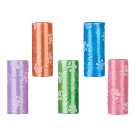 Borse igieniche Mascow 200 Multicolore Plastica Animali Domestici 5 Pezzi (12 Unità)