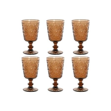 Set di Bicchieri Home ESPRIT Cristallo 8,5 x 8,5 x 16,3 cm (6 Unità)