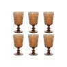 Set di Bicchieri Home ESPRIT Cristallo 8,5 x 8,5 x 16,3 cm (6 Unità)