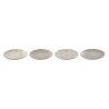 Set di piatti Home ESPRIT Marrone Beige Porcellana 19 x 19 x 2 cm