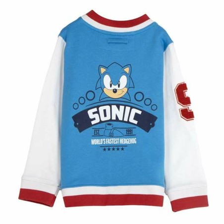 Giacca Sportiva da Bambini Sonic Azzurro