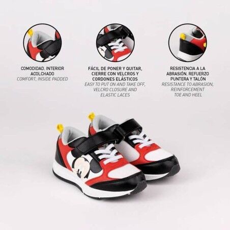 Scarpe Sportive per Bambini Mickey Mouse Rosso