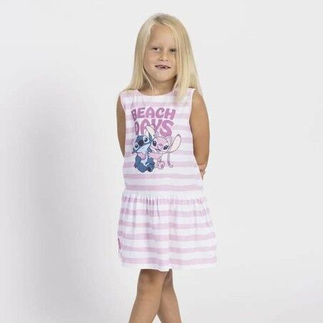 Vestito Stitch Rosa Bambina
