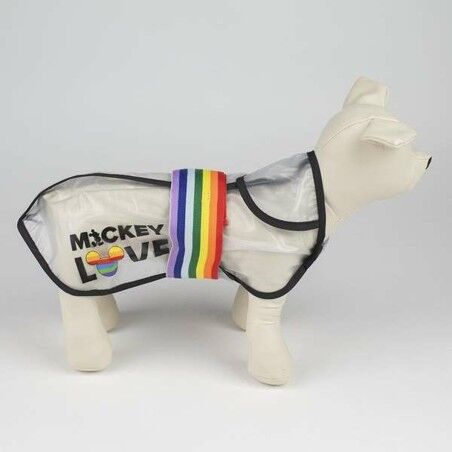 Impermeabile per Cani Disney Trasparente M Mickey Mouse