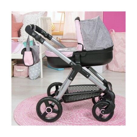 Carrozzina per Bambole Reig Stule Pram Grigio 63 cm