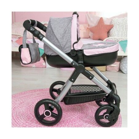 Carrozzina per Bambole Reig Stule Pram Grigio 63 cm
