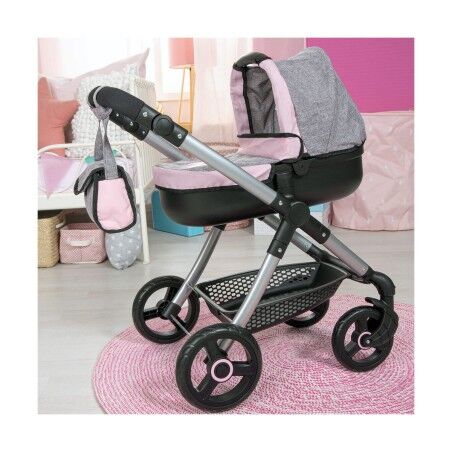 Carrozzina per Bambole Reig Stule Pram Grigio 63 cm