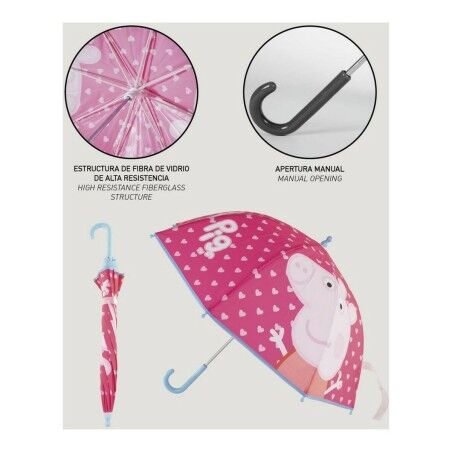 Ombrelli Peppa Pig Rosa (Ø 71 cm)