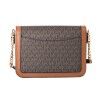 Borsa a Tracolla Michael Kors Leida Marrone 24 x 17 x 6 cm