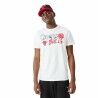 Maglia a Maniche Corte Uomo New Era NBA Infill Graphic Chicago Bulls Bianco