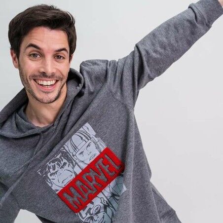 Felpa con Cappuccio Uomo Marvel