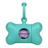 Dispenser di Buste per Animali Domestici United Pets Bon Ton Nano Classic Cane Acquamarina Plastica riciclata (6 x 3 x 4 cm)
