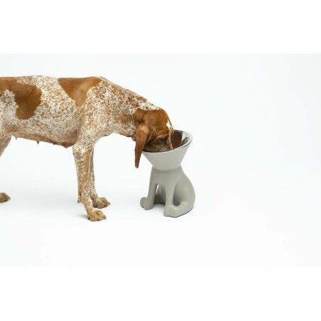 Ciotola per cani United Pets Up Elisabeth Grigio Acciaio inossidabile Polietilene 1 L
