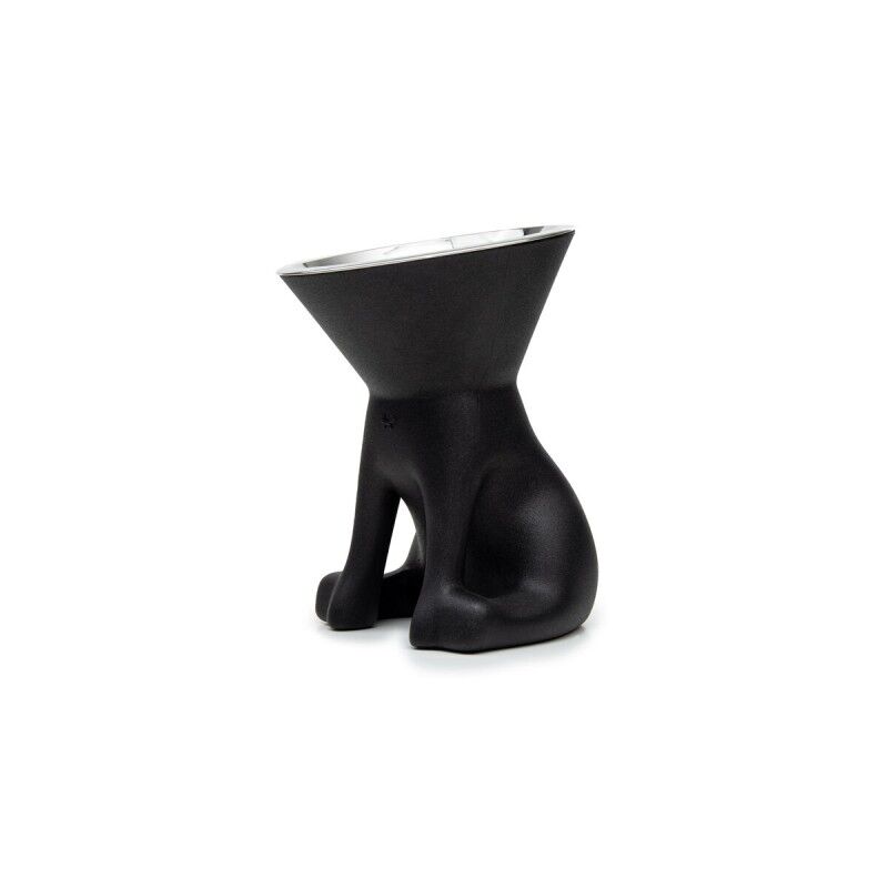 Ciotola per cani United Pets Up Elisabeth Nero Acciaio inossidabile Polietilene 1 L Ciotola per cani United Pets Up Elisabeth Nero Acciaio inossidabile Polietilene 1 L