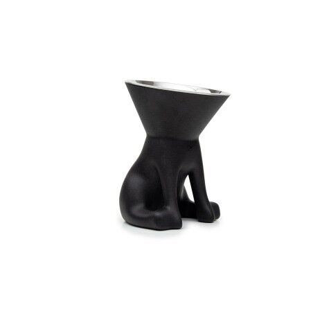Ciotola per cani United Pets Up Elisabeth Nero Acciaio inossidabile Polietilene 1 L