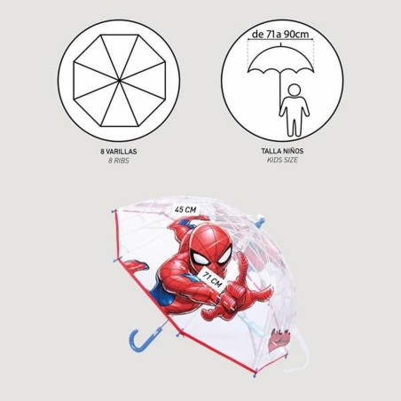 Ombrelli Spider-Man Rosso 45 cm