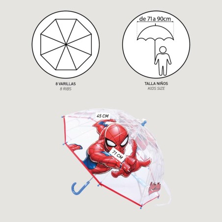 Ombrelli Spider-Man Rosso 45 cm