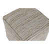Poggiapiedi Home ESPRIT Bianco Naturale 45 x 45 x 45 cm