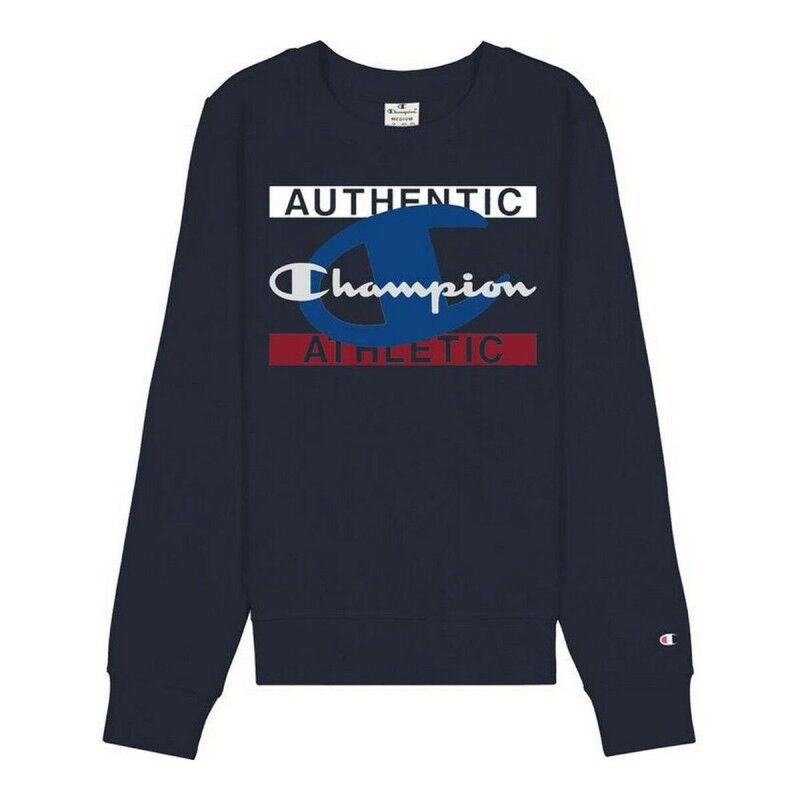 Felpa senza Cappuccio Uomo Champion Authentic Athletic Blu scuro Felpa senza Cappuccio Uomo Champion Authentic Athletic Blu scuro
