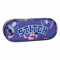 Astuccio Scuola Stitch Viola 8,5 x 5 x 22,5 cm