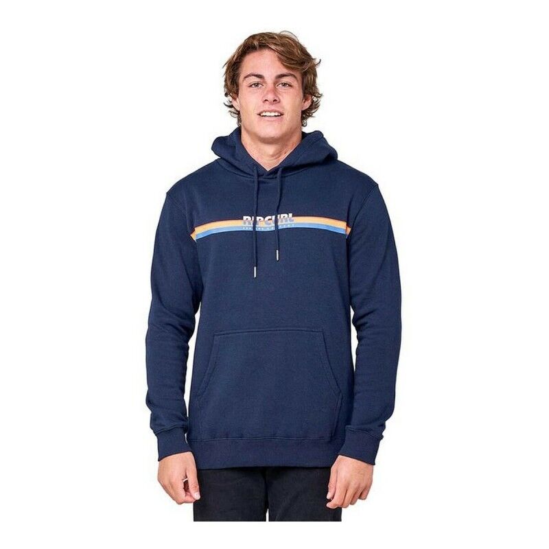 Felpa con Cappuccio Uomo Rip Curl SR Horizon Blu scuro Felpa con Cappuccio Uomo Rip Curl SR Horizon Blu scuro